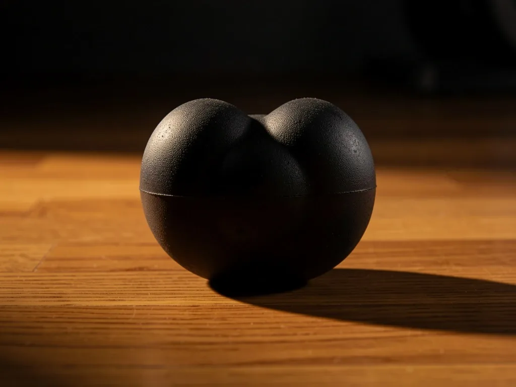 Peanut massage ball on gym floor